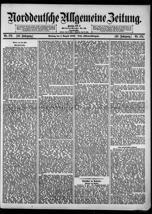 Norddeutsche allgemeine Zeitung vom 01.08.1909