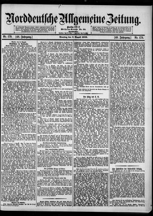 Norddeutsche allgemeine Zeitung vom 03.08.1909