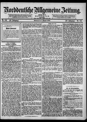 Norddeutsche allgemeine Zeitung vom 04.08.1909