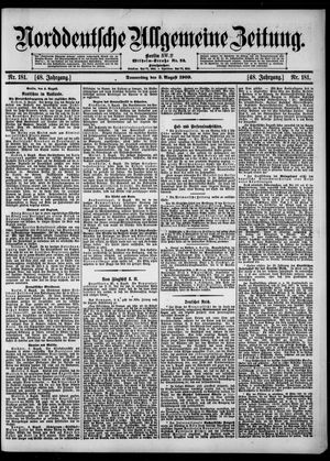 Norddeutsche allgemeine Zeitung vom 05.08.1909