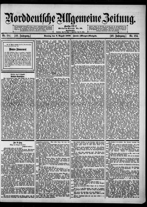 Norddeutsche allgemeine Zeitung on Aug 8, 1909