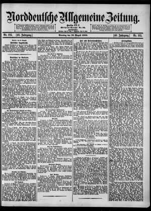 Norddeutsche allgemeine Zeitung vom 10.08.1909