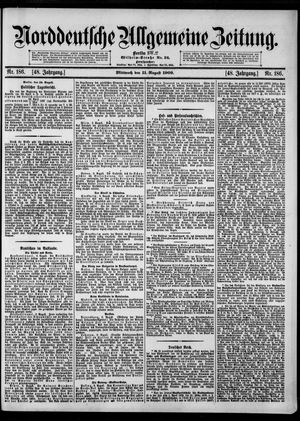 Norddeutsche allgemeine Zeitung vom 11.08.1909