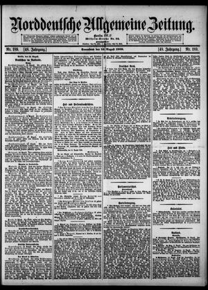 Norddeutsche allgemeine Zeitung vom 14.08.1909