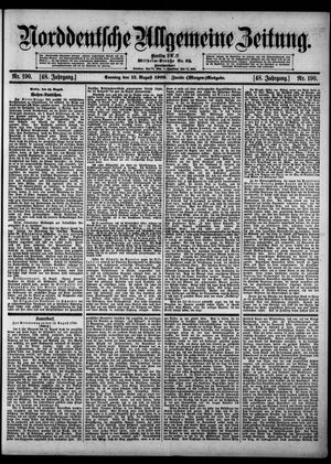 Norddeutsche allgemeine Zeitung vom 15.08.1909