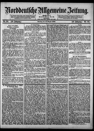 Norddeutsche allgemeine Zeitung vom 17.08.1909