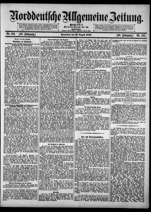 Norddeutsche allgemeine Zeitung vom 21.08.1909