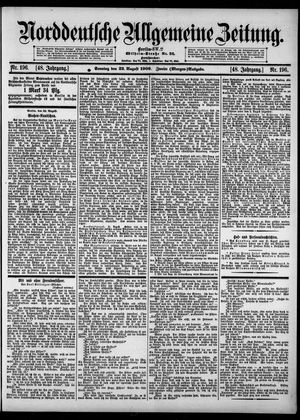 Norddeutsche allgemeine Zeitung vom 22.08.1909