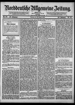 Norddeutsche allgemeine Zeitung vom 24.08.1909