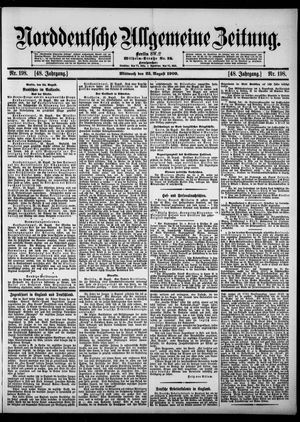 Norddeutsche allgemeine Zeitung vom 25.08.1909