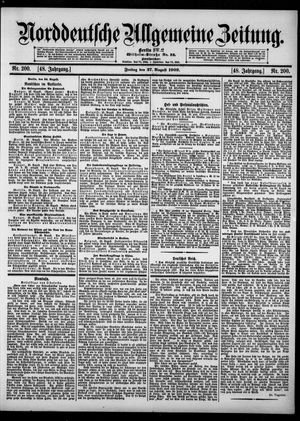 Norddeutsche allgemeine Zeitung vom 27.08.1909