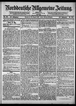 Norddeutsche allgemeine Zeitung vom 29.08.1909