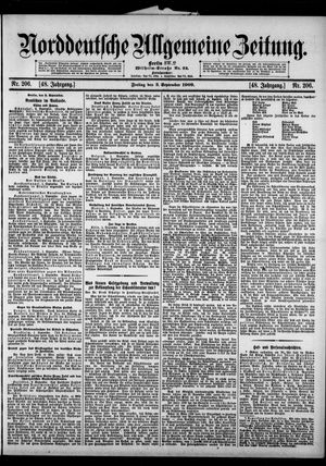 Norddeutsche allgemeine Zeitung vom 03.09.1909