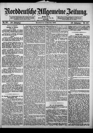 Norddeutsche allgemeine Zeitung vom 04.09.1909