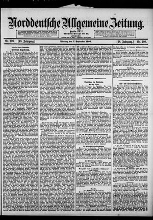 Norddeutsche allgemeine Zeitung vom 07.09.1909