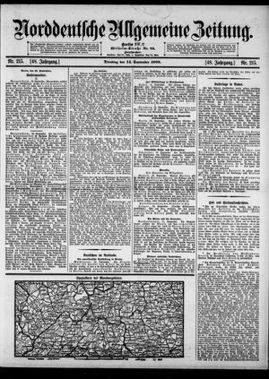 Norddeutsche allgemeine Zeitung vom 14.09.1909