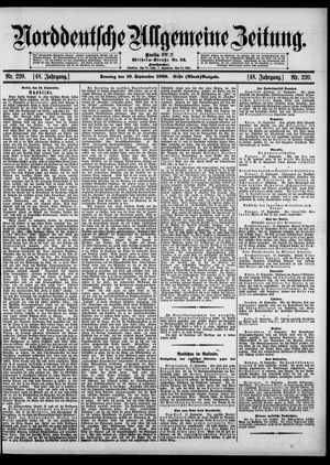 Norddeutsche allgemeine Zeitung vom 19.09.1909