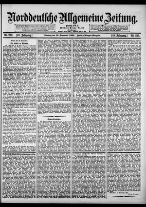 Norddeutsche allgemeine Zeitung vom 19.09.1909