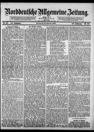 Norddeutsche allgemeine Zeitung vom 21.09.1909