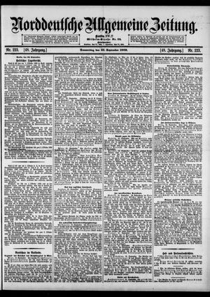 Norddeutsche allgemeine Zeitung vom 23.09.1909