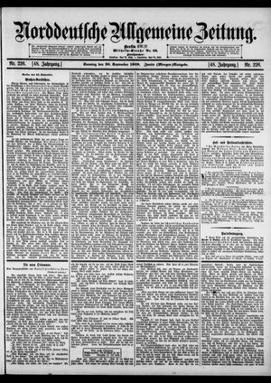 Norddeutsche allgemeine Zeitung on Sep 26, 1909