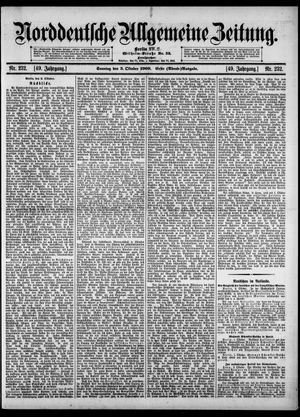Norddeutsche allgemeine Zeitung vom 03.10.1909