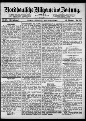 Norddeutsche allgemeine Zeitung vom 03.10.1909