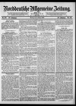 Norddeutsche allgemeine Zeitung vom 05.10.1909