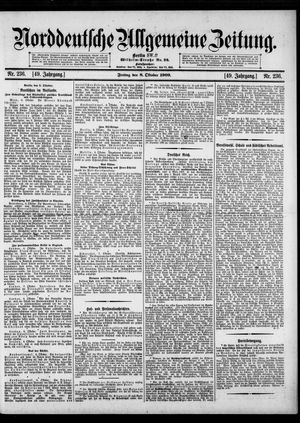 Norddeutsche allgemeine Zeitung vom 08.10.1909