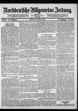Norddeutsche allgemeine Zeitung vom 13.10.1909