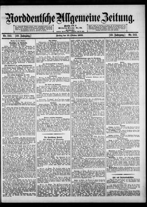 Norddeutsche allgemeine Zeitung vom 15.10.1909