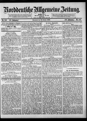 Norddeutsche allgemeine Zeitung vom 16.10.1909