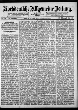 Norddeutsche allgemeine Zeitung vom 17.10.1909