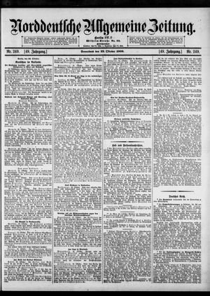 Norddeutsche allgemeine Zeitung vom 23.10.1909