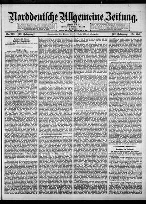 Norddeutsche allgemeine Zeitung vom 24.10.1909