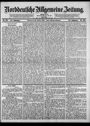Norddeutsche allgemeine Zeitung vom 24.10.1909