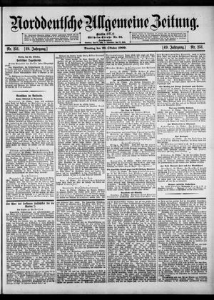 Norddeutsche allgemeine Zeitung vom 26.10.1909