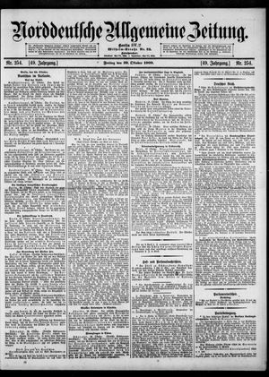 Norddeutsche allgemeine Zeitung vom 29.10.1909