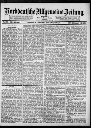 Norddeutsche allgemeine Zeitung on Oct 31, 1909