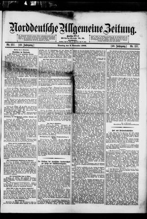 Norddeutsche allgemeine Zeitung vom 02.11.1909