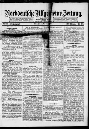 Norddeutsche allgemeine Zeitung on Nov 3, 1909