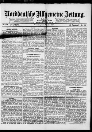 Norddeutsche allgemeine Zeitung vom 04.11.1909