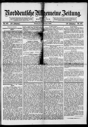 Norddeutsche allgemeine Zeitung vom 09.11.1909