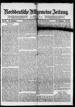 Norddeutsche allgemeine Zeitung vom 28.11.1909