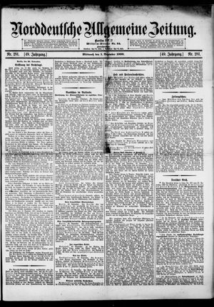 Norddeutsche allgemeine Zeitung vom 01.12.1909