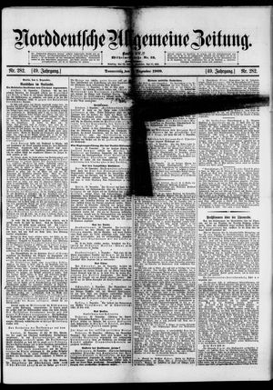 Norddeutsche allgemeine Zeitung vom 02.12.1909