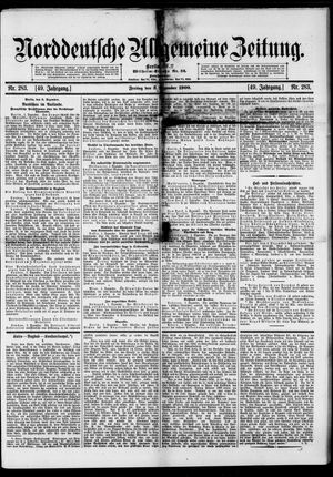 Norddeutsche allgemeine Zeitung vom 03.12.1909