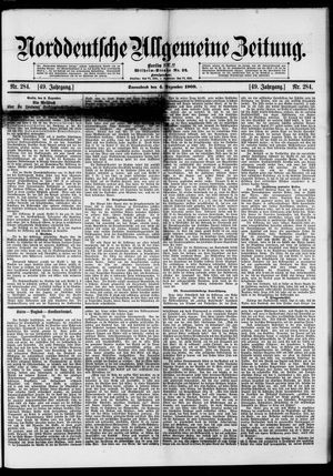 Norddeutsche allgemeine Zeitung vom 04.12.1909
