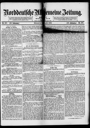 Norddeutsche allgemeine Zeitung vom 08.12.1909