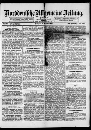 Norddeutsche allgemeine Zeitung vom 10.12.1909